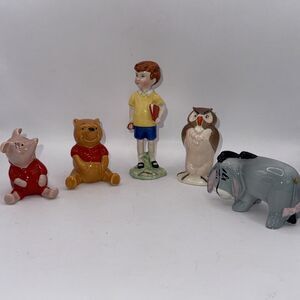 Vtg Winnie The Pooh Beswick England Set Of 5 Excellent!